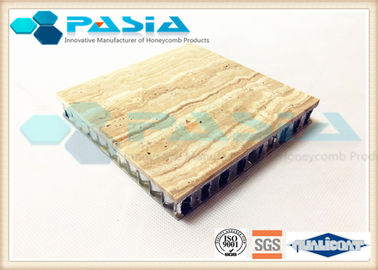 China El panel de piedra del panal del travertino para el uso al aire libre de la decoración con la superficie pulida proveedor