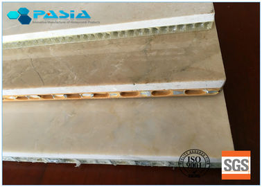 China La piedra de mármol abierta del borde artesona la especificación modificada para requisitos particulares los paneles de aluminio del panal proveedor