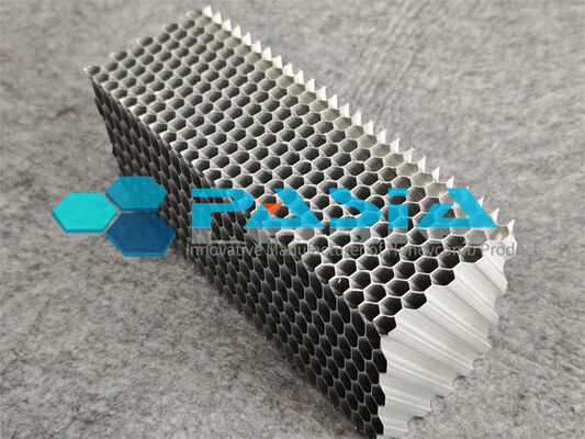 Corrosion Resistant Chromate‑coated Aluminum Honeycomb Energy Absorber Pad in 1250×1250mm Size for Railway Vehicle Buffering with Stable Plateau Stress Characteristics. proveedor